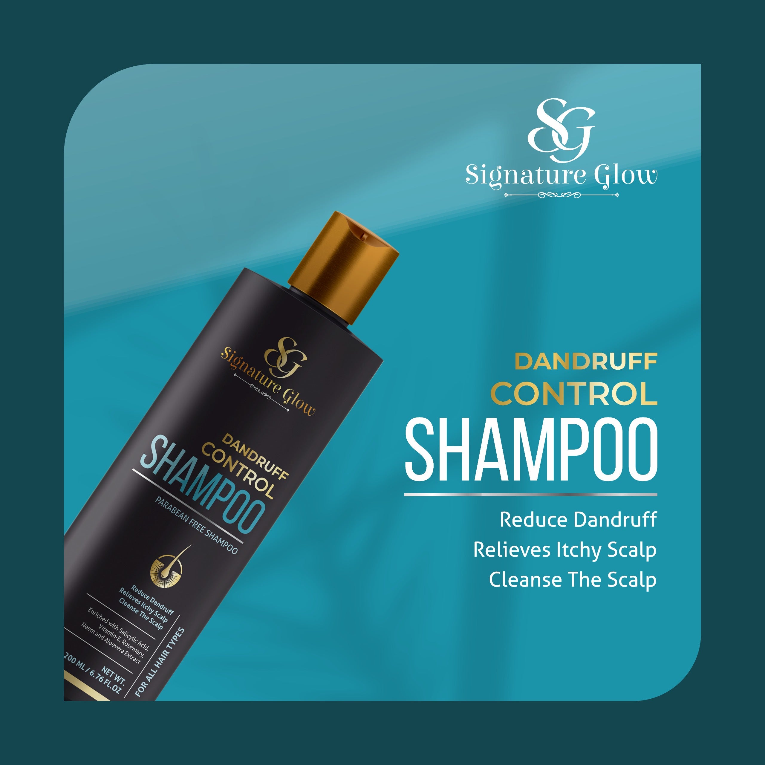 Signature Glow Dandruff Control Shampoo 200ML