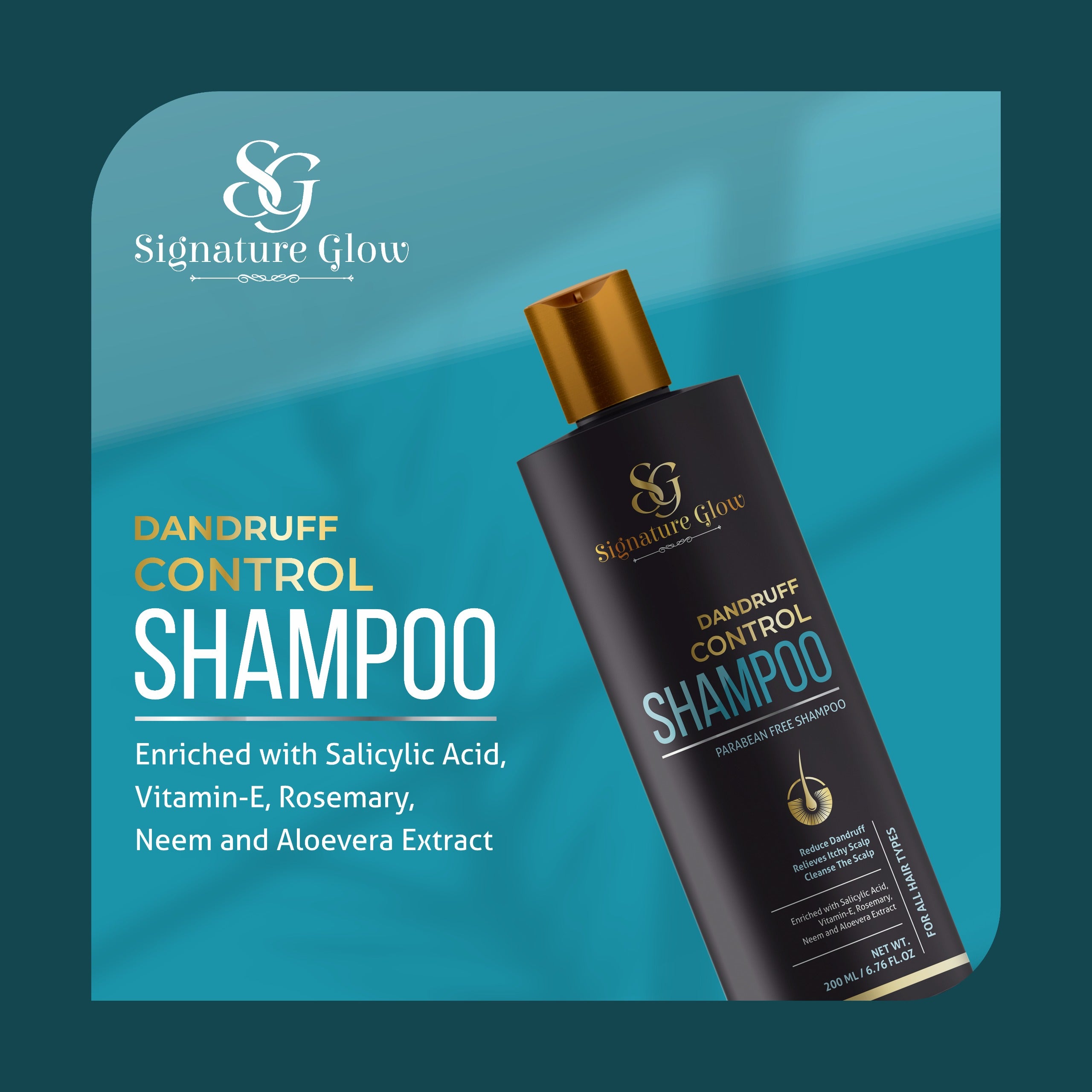 Signature Glow Dandruff Control Shampoo 200ML