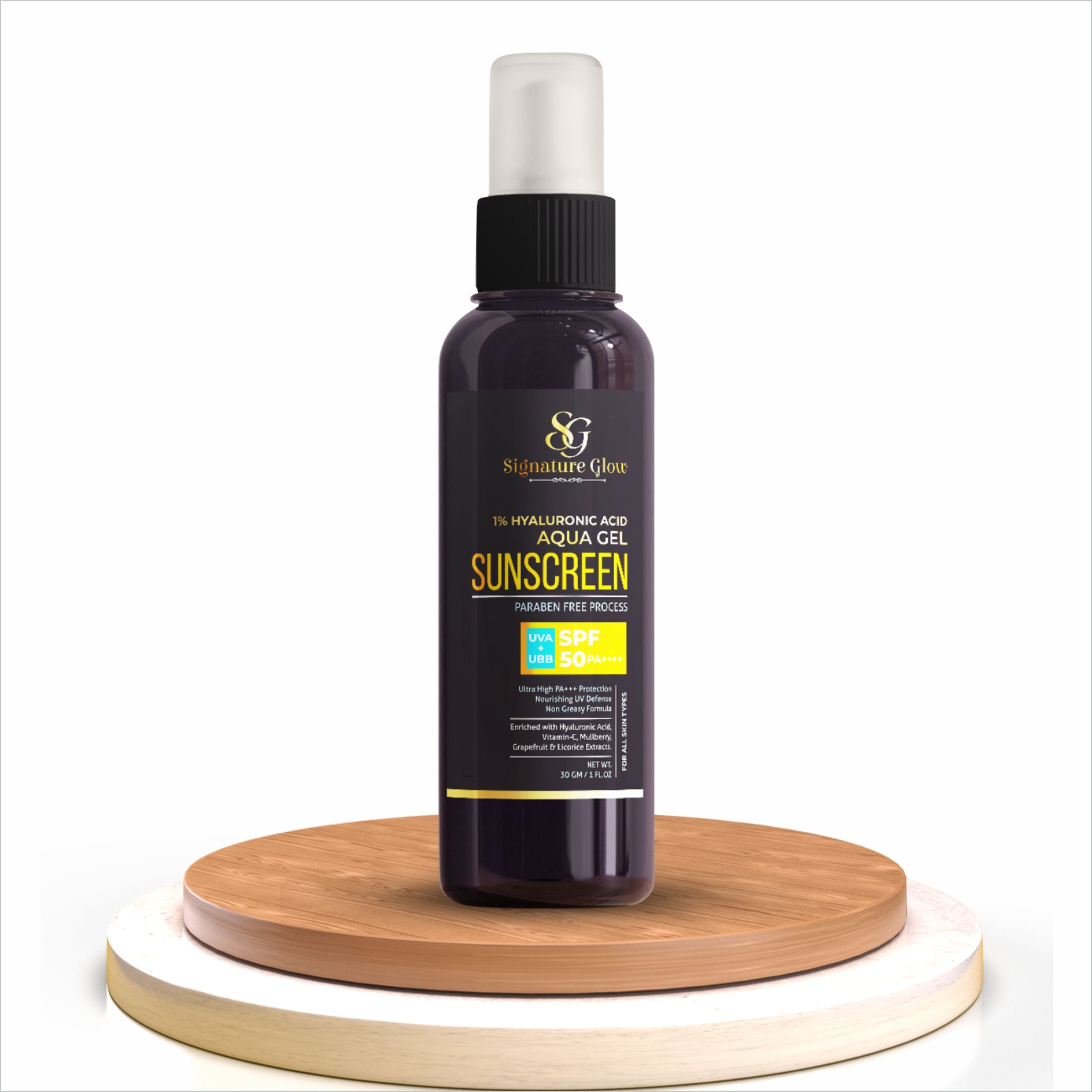Signature Glow 1% Hyaluronic Acid Aqua Gel Sunscreen SPF 50 PA++++